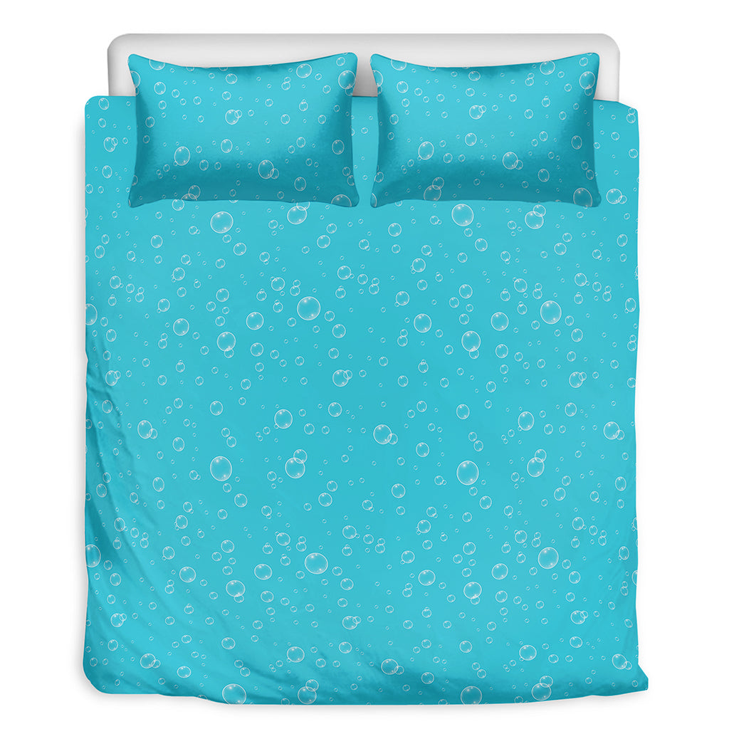 Ocean Bubble Pattern Print Duvet Cover Bedding Set