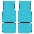 Ocean Bubble Pattern Print Front and Back Car Floor Mats