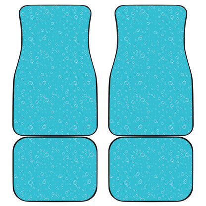 Ocean Bubble Pattern Print Front and Back Car Floor Mats