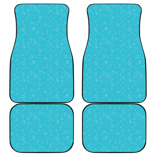 Ocean Bubble Pattern Print Front and Back Car Floor Mats