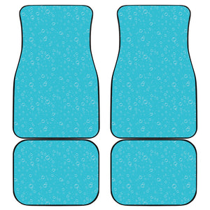 Ocean Bubble Pattern Print Front and Back Car Floor Mats