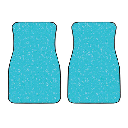 Ocean Bubble Pattern Print Front Car Floor Mats