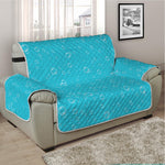 Ocean Bubble Pattern Print Half Sofa Protector