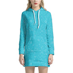 Ocean Bubble Pattern Print Hoodie Dress