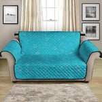 Ocean Bubble Pattern Print Loveseat Protector