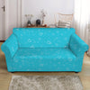 Ocean Bubble Pattern Print Loveseat Slipcover