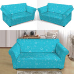 Ocean Bubble Pattern Print Loveseat Slipcover