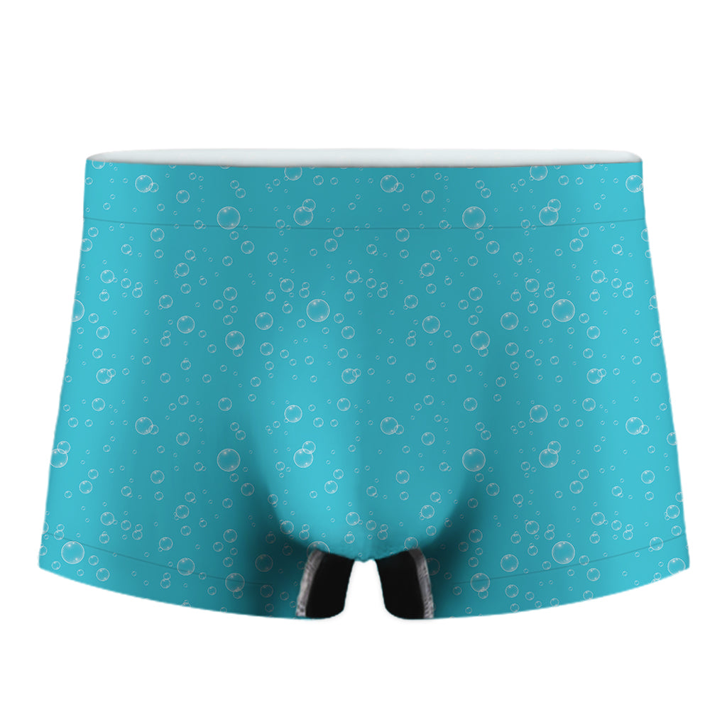 Ocean Bubble Pattern Print Men's Boxer Briefs