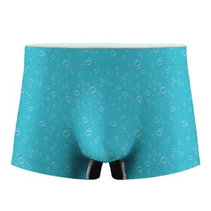 Ocean Bubble Pattern Print Men's Boxer Briefs