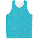 Ocean Bubble Pattern Print Men's Tank Top