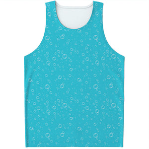 Ocean Bubble Pattern Print Men's Tank Top