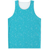 Ocean Bubble Pattern Print Men's Tank Top