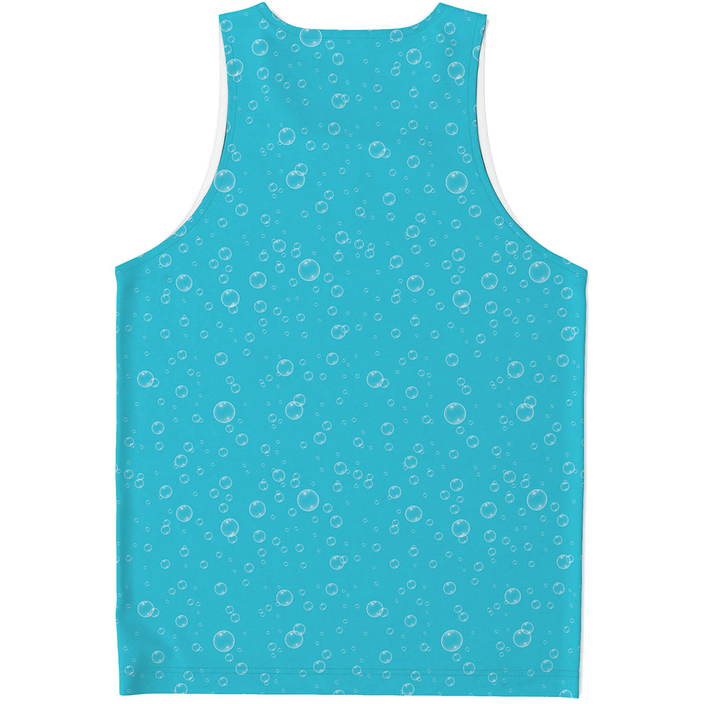 Ocean Bubble Pattern Print Men's Tank Top