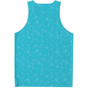 Ocean Bubble Pattern Print Men's Tank Top