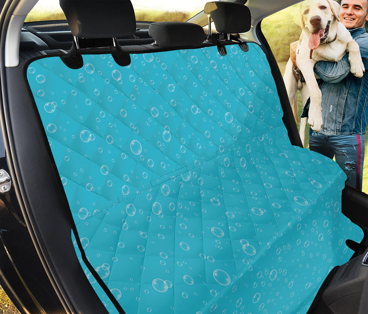 Ocean Bubble Pattern Print Pet Car Back Seat Cover