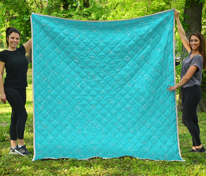 Ocean Bubble Pattern Print Quilt