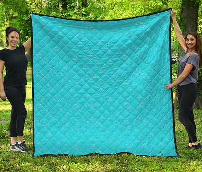 Ocean Bubble Pattern Print Quilt