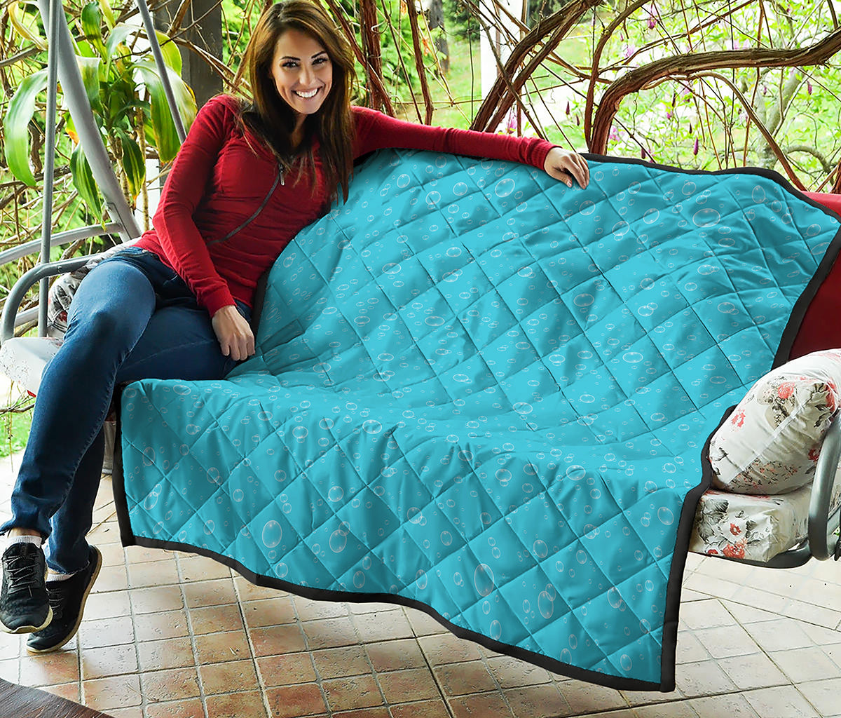 Ocean Bubble Pattern Print Quilt