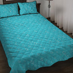 Ocean Bubble Pattern Print Quilt Bed Set