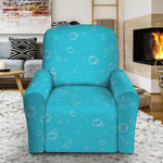 Ocean Bubble Pattern Print Recliner Slipcover