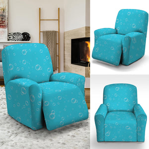 Ocean Bubble Pattern Print Recliner Slipcover