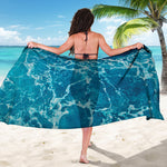 Ocean Surface Print Beach Sarong Wrap