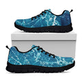 Ocean Surface Print Black Running Shoes