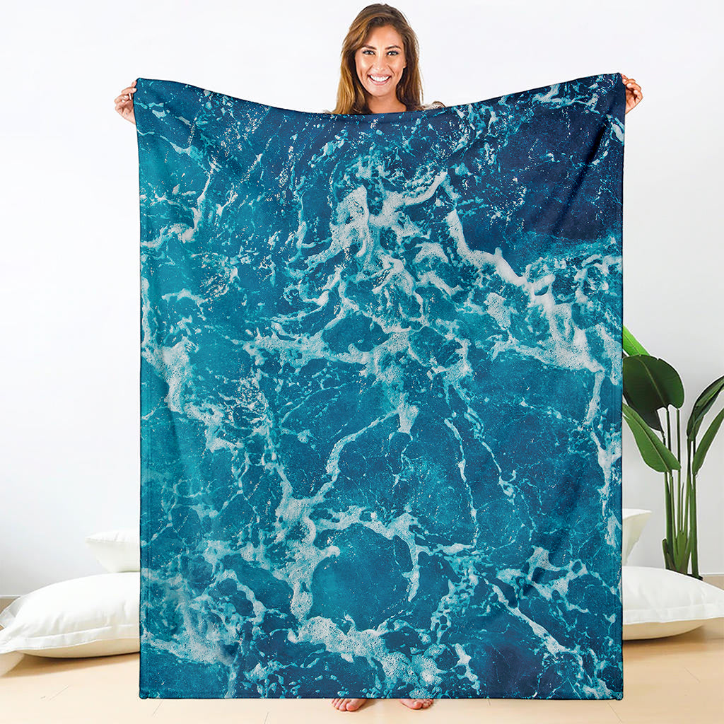 Ocean Surface Print Blanket