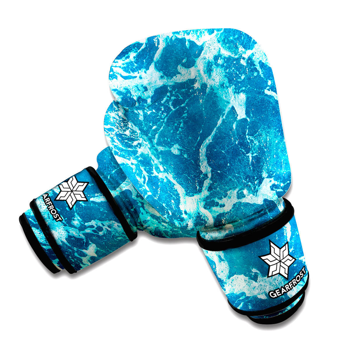 Ocean Surface Print Boxing Gloves