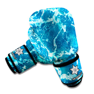 Ocean Surface Print Boxing Gloves