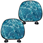 Ocean Surface Print Car Headrest Covers