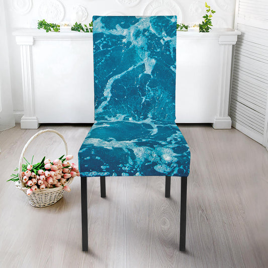 Ocean Surface Print Dining Chair Slipcover