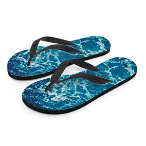 Ocean Surface Print Flip Flops