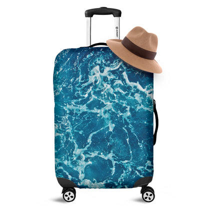 Ocean Surface Print Luggage Cover
