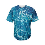 Ocean Surface Print Men's Baseball Jersey