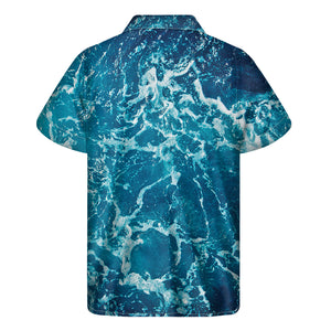 Ocean Surface Print Men's Short Sleeve Shirt