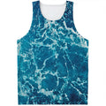 Ocean Surface Print Men's Tank Top