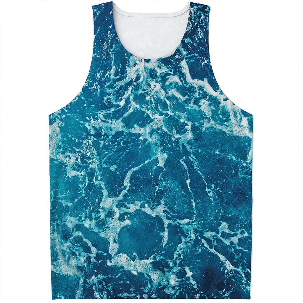 Ocean Surface Print Men's Tank Top
