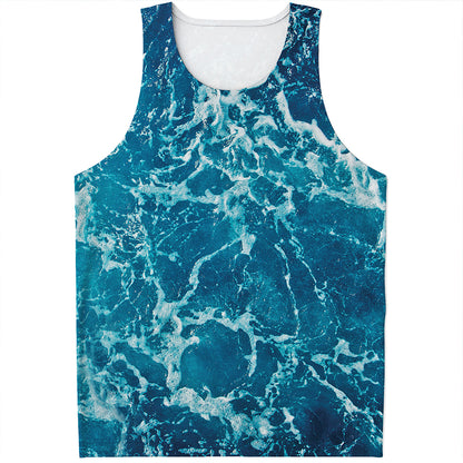 Ocean Surface Print Men's Tank Top