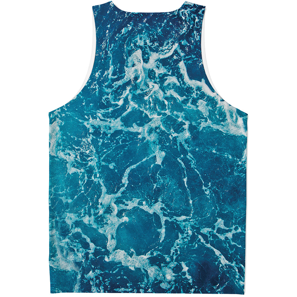 Ocean Surface Print Men's Tank Top