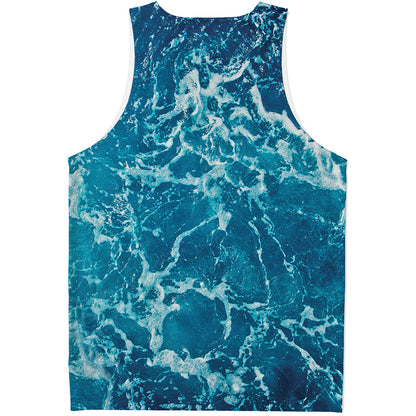 Ocean Surface Print Men's Tank Top