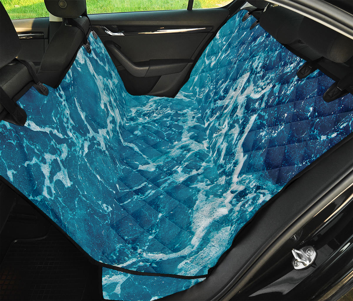 Ocean Surface Print Pet Car Back Seat Cover