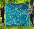 Ocean Surface Print Quilt
