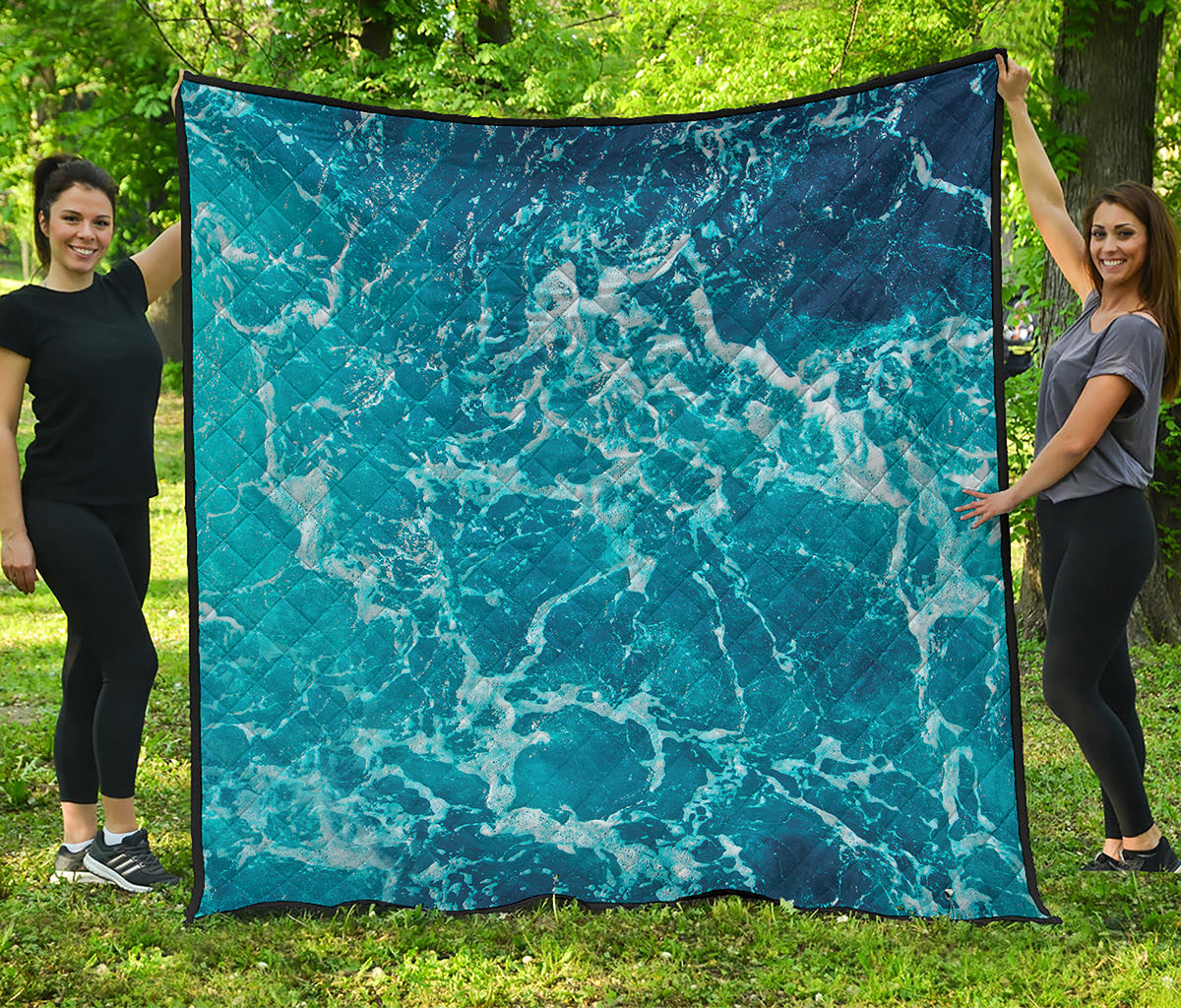 Ocean Surface Print Quilt