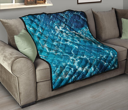 Ocean Surface Print Quilt