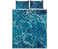 Ocean Surface Print Quilt Bed Set