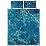 Ocean Surface Print Quilt Bed Set