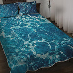 Ocean Surface Print Quilt Bed Set