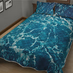 Ocean Surface Print Quilt Bed Set