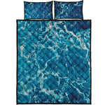 Ocean Surface Print Quilt Bed Set